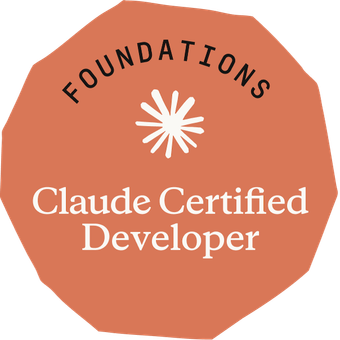 Claude Certified Developer - Foundations badge issued by Anthropic